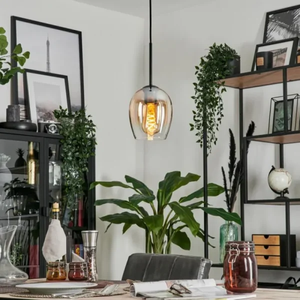 hofstein Suspension Verre 15cm Vevino Clair, 1 lumière* Lampes En Verre