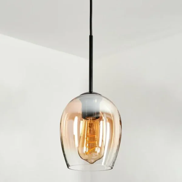 hofstein Suspension Verre 15cm Vevino Clair, 1 lumière* Lampes En Verre
