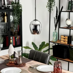 hofstein Suspension Verre 15cm Vevino Fumé, 1 lumière* Lampes Modernes