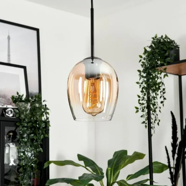 hofstein Suspension Verre 15cm Vevino Clair, 1 lumière* Lampes En Verre