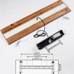 hofstein Suspension Versoix LED Chrome, Noir, 1 lumière* Lampes Modernes