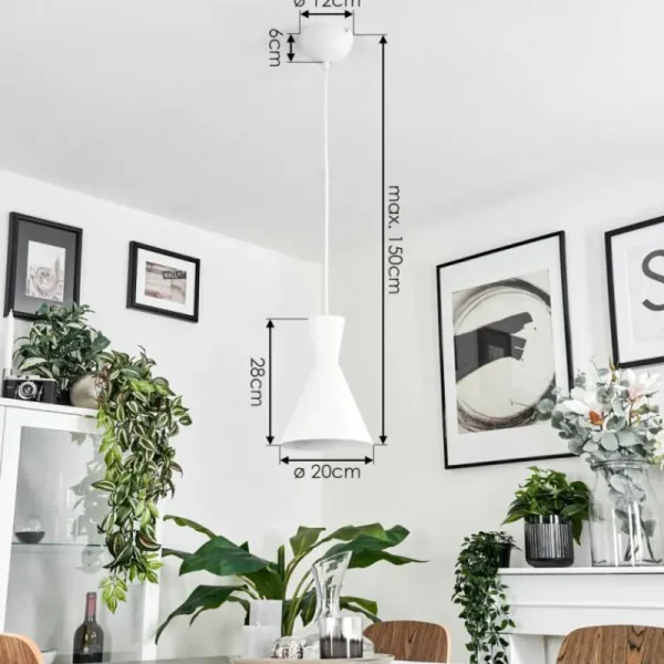 hofstein Suspension Vijes Blanc, 1 lumière* Lampes Modernes