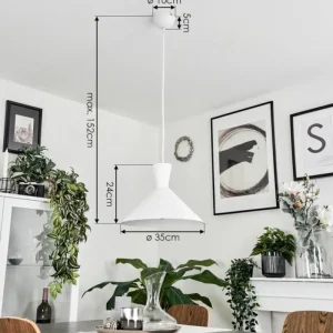 hofstein Suspension Vijes Blanc, 1 lumière* Lampes Modernes