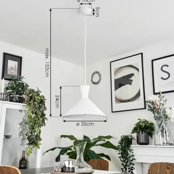 hofstein Suspension Vijes Blanc, 1 lumière* Lampes Modernes