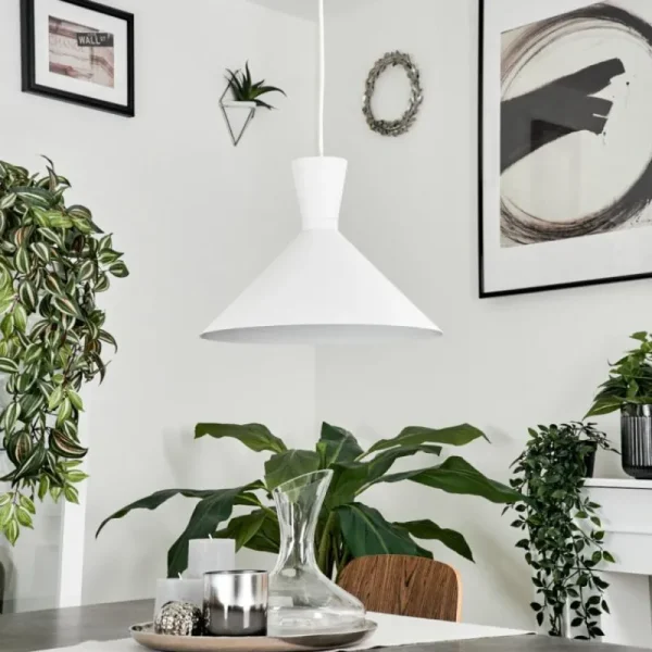 hofstein Suspension Vijes Blanc, 1 lumière* Lampes Modernes