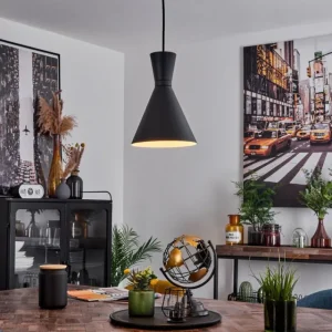 hofstein Suspension Vijes Noir, 1 lumière* Lampes Modernes