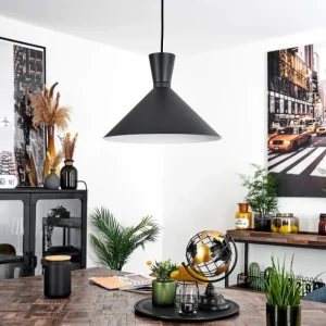 hofstein Suspension Vijes Noir, 1 lumière* Lampes Modernes