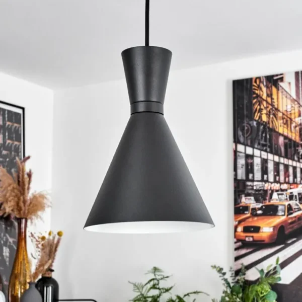 hofstein Suspension Vijes Noir, 1 lumière* Lampes Modernes