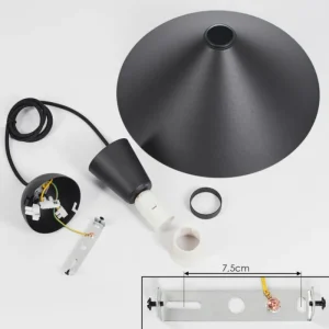 hofstein Suspension Vijes Noir, 1 lumière* Lampes Modernes