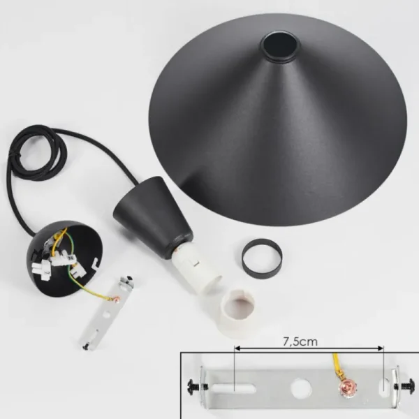 hofstein Suspension Vijes Noir, 1 lumière* Lampes Modernes