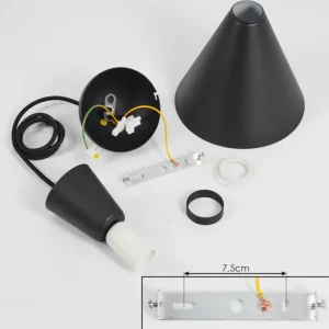 hofstein Suspension Vijes Noir, 1 lumière* Lampes Modernes