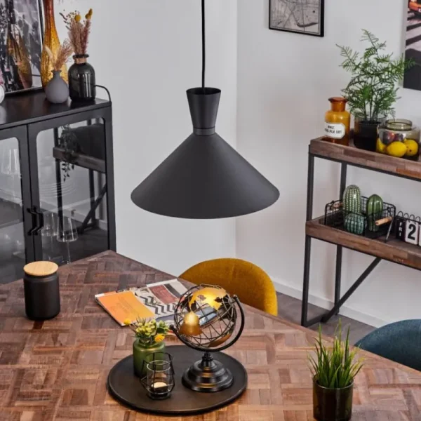 hofstein Suspension Vijes Noir, 1 lumière* Lampes Modernes