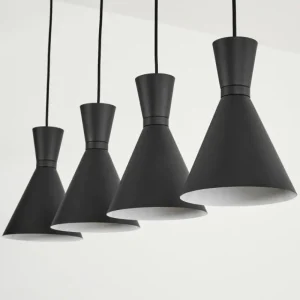hofstein Suspension Vijes Noir, 4 lumières* Lampes Modernes