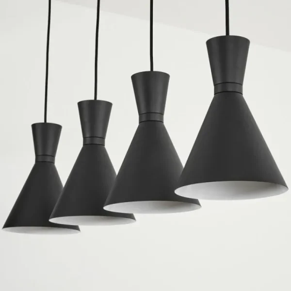 hofstein Suspension Vijes Noir, 4 lumières* Lampes Modernes