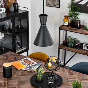 hofstein Suspension Vijes Noir, 1 lumière* Lampes Modernes