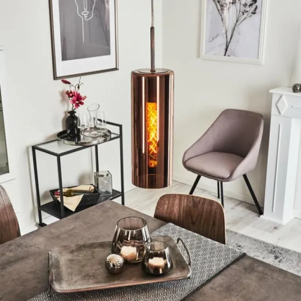 hofstein Suspension Vimodrone Nickel mat, 1 lumière* Lampes En Verre