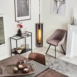 hofstein Suspension Vimodrone Nickel mat, 1 lumière* Lampes Modernes