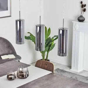 hofstein Suspension Vimodrone Nickel mat, 3 lumières* Lampes Modernes