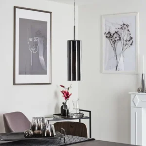 hofstein Suspension Vimodrone Nickel mat, 1 lumière* Lampes Modernes