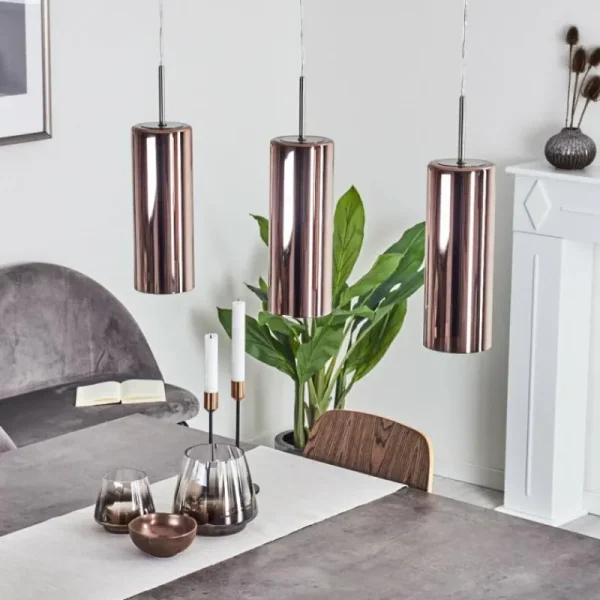 hofstein Suspension Vimodrone Nickel mat, 3 lumières* Lampes En Verre