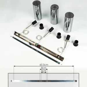 hofstein Suspension Vimodrone Nickel mat, 3 lumières* Lampes Modernes