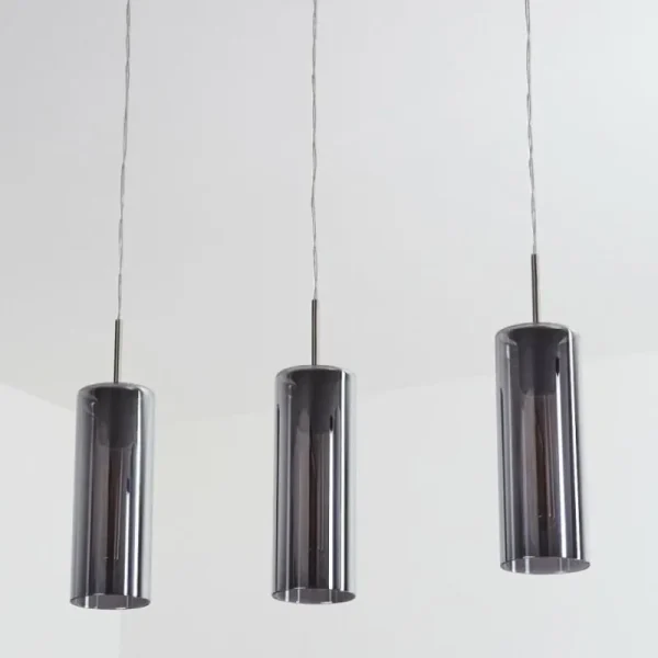 hofstein Suspension Vimodrone Nickel mat, 3 lumières* Lampes Modernes