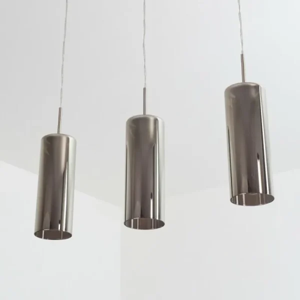 hofstein Suspension Vimodrone Nickel mat, 3 lumières* Lampes En Verre