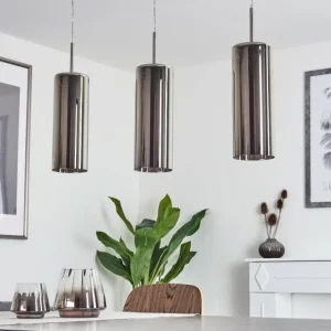 hofstein Suspension Vimodrone Nickel mat, 3 lumières* Lampes En Verre