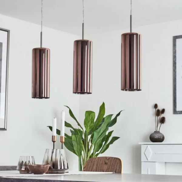 hofstein Suspension Vimodrone Nickel mat, 3 lumières* Lampes En Verre