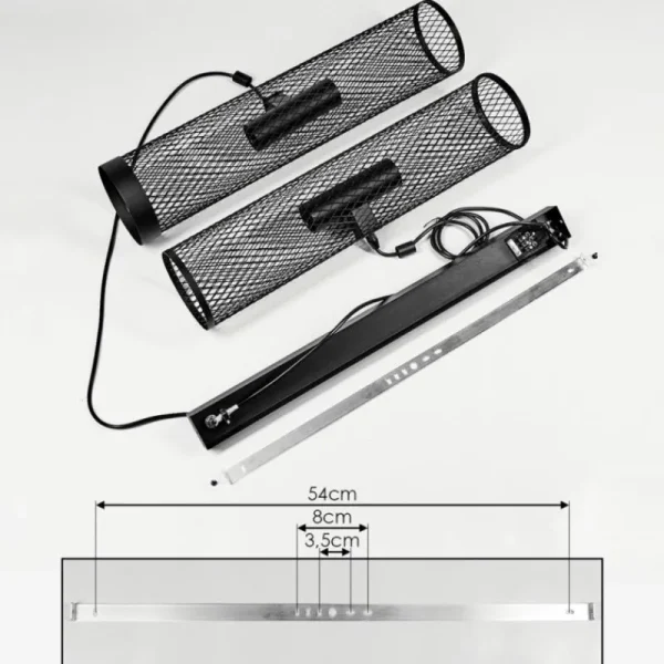 hofstein Suspension Vislanda Noir, 1 lumière* Lampes Modernes
