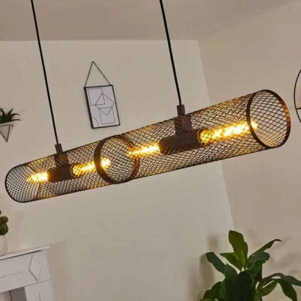 hofstein Suspension Vislanda Noir, 1 lumière* Lampes Modernes