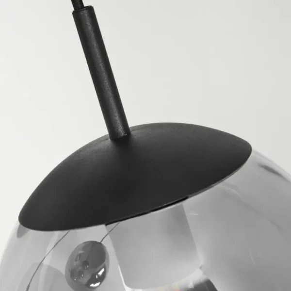 hofstein Suspension Voluntad Noir, 5 lumières* Lampes Modernes