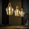 hofstein Suspension WAALSORDEN Transparent, 3 lumières* Lampes En Verre