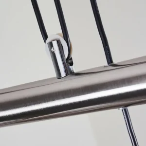 hofstein Suspension Warga LED Nickel mat, 4 lumières* Lampes En Verre