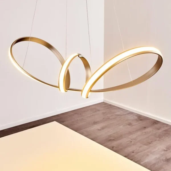 hofstein Suspension Woyens LED Acier inoxydable, 1 lumière* Lampes Modernes