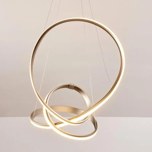 hofstein Suspension Woyens LED Acier inoxydable, 1 lumière* Lampes Modernes