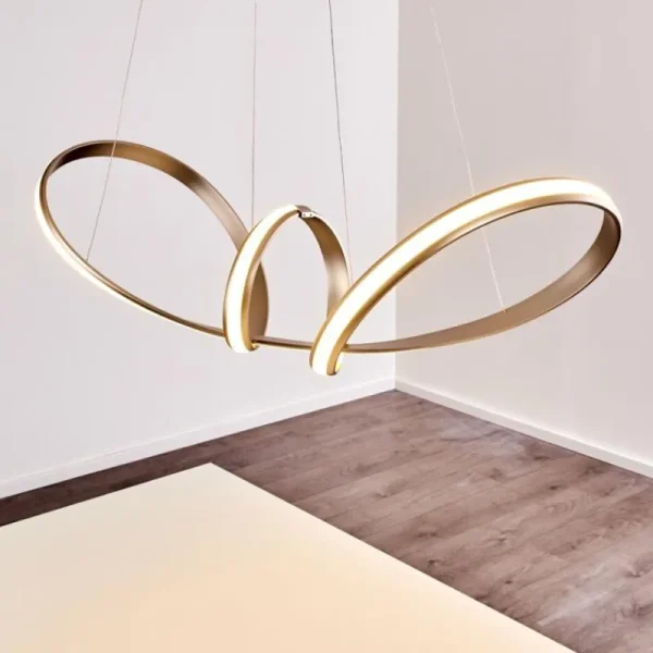hofstein Suspension Woyens LED Acier inoxydable, 1 lumière* Lampes Modernes
