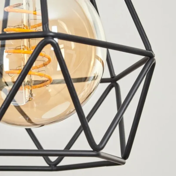hofstein Suspension Yaak Écru, Noir, 4 lumières* Lampes Modernes