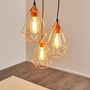 hofstein Suspension Zeuta Noir, 3 lumières* Lampes Modernes