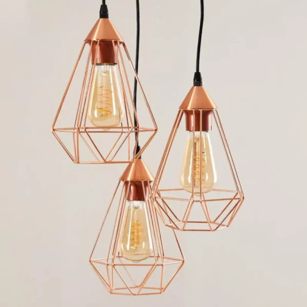 hofstein Suspension Zeuta Noir, 3 lumières* Lampes Modernes