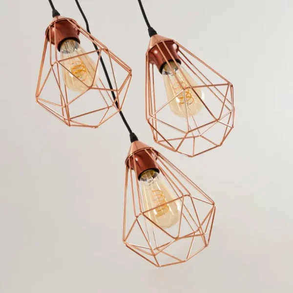 hofstein Suspension Zeuta Noir, 3 lumières* Lampes Modernes