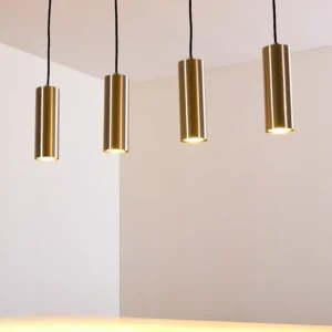 hofstein Suspension Zuoz Nickel mat, 4 lumières* Lampes Modernes