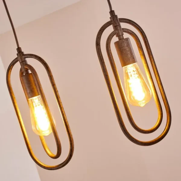 hofstein Suspension Zwolle Argenté, 4 lumières* Lampes Modernes