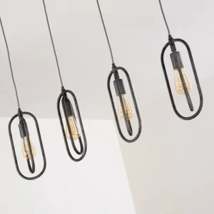 hofstein Suspension Zwolle Argenté, 4 lumières* Lampes Modernes