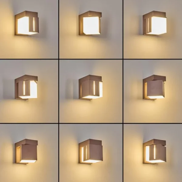 hofstein Swanek Lampe murale d´extérieur, Applique murale LED Rouille, 1 lumière* Lampes Modernes