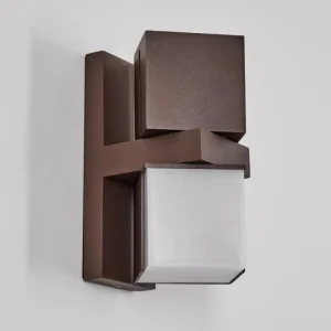 hofstein Swanek Lampe murale d´extérieur, Applique murale LED Rouille, 2 lumières* Lampes Modernes