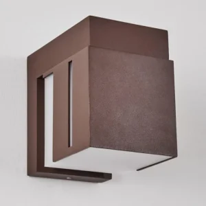 hofstein Swanek Lampe murale d´extérieur, Applique murale LED Rouille, 1 lumière* Lampes Modernes