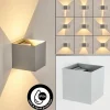 hofstein Tamarin Lampe murale d´extérieur, Luminaire Up & Down, Applique murale LED Gris, Argenté, 1 lumière* Lampes Modernes