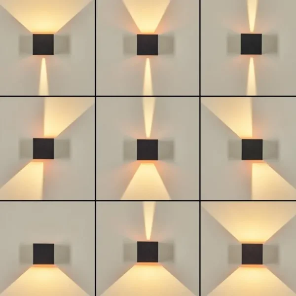 hofstein Tamarin Lampe murale d´extérieur, Luminaire Up & Down, Applique murale LED Cuivre, Noir, 1 lumière* Lampes Modernes