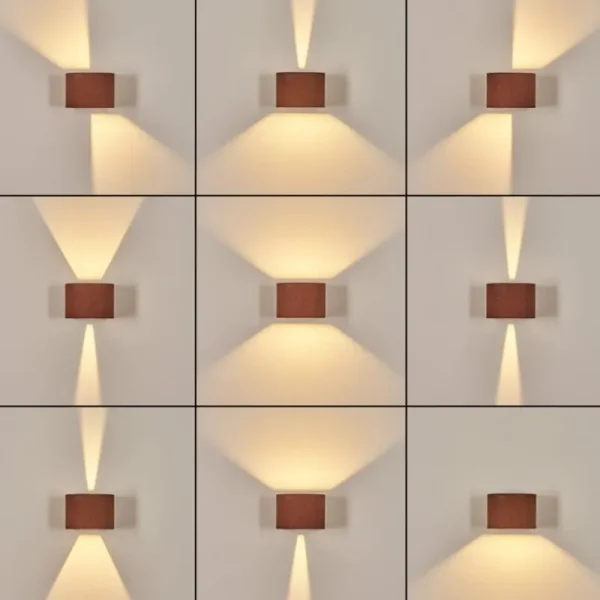 hofstein Tamarin Lampe murale d´extérieur, Luminaire Up & Down, Applique murale LED Rouille, Noir, 1 lumière* Lampes Modernes